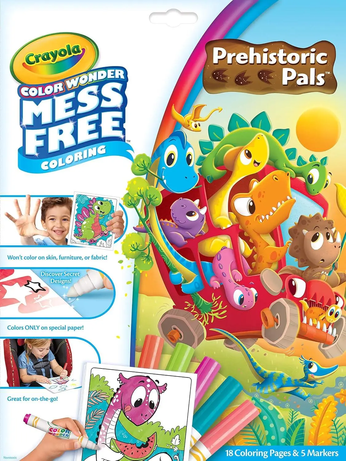 Crayola Cocomelon Color Wonder Coloring Set, Cocomelon Coloring Pages, Mess Free Coloring for Toddlers, Travel Activity, Gift for Kids