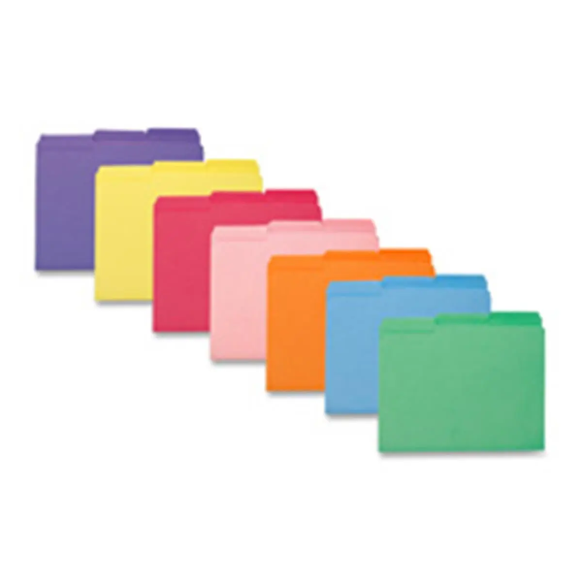 Smead Manufacturing Company Thick Cardstock Interior Folder - 0.33 Cut Tab - Letter Size - Orange, Thick Cardstock Folders