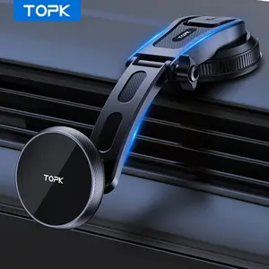 Magnetic Car Phone Holder for Magsafe, Adjustable Horizontally & Vertically Single-hand Operation Magnetic Car Navigation Bracket, Cell Phone Car Mount, Universal Car Accessories
