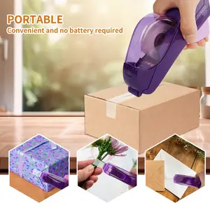 Automatic Tape Cutter, Full Coverage Handheld Tape Cutter, No Battery Needed, Perfect for Christmas and Home Gift Wrapping