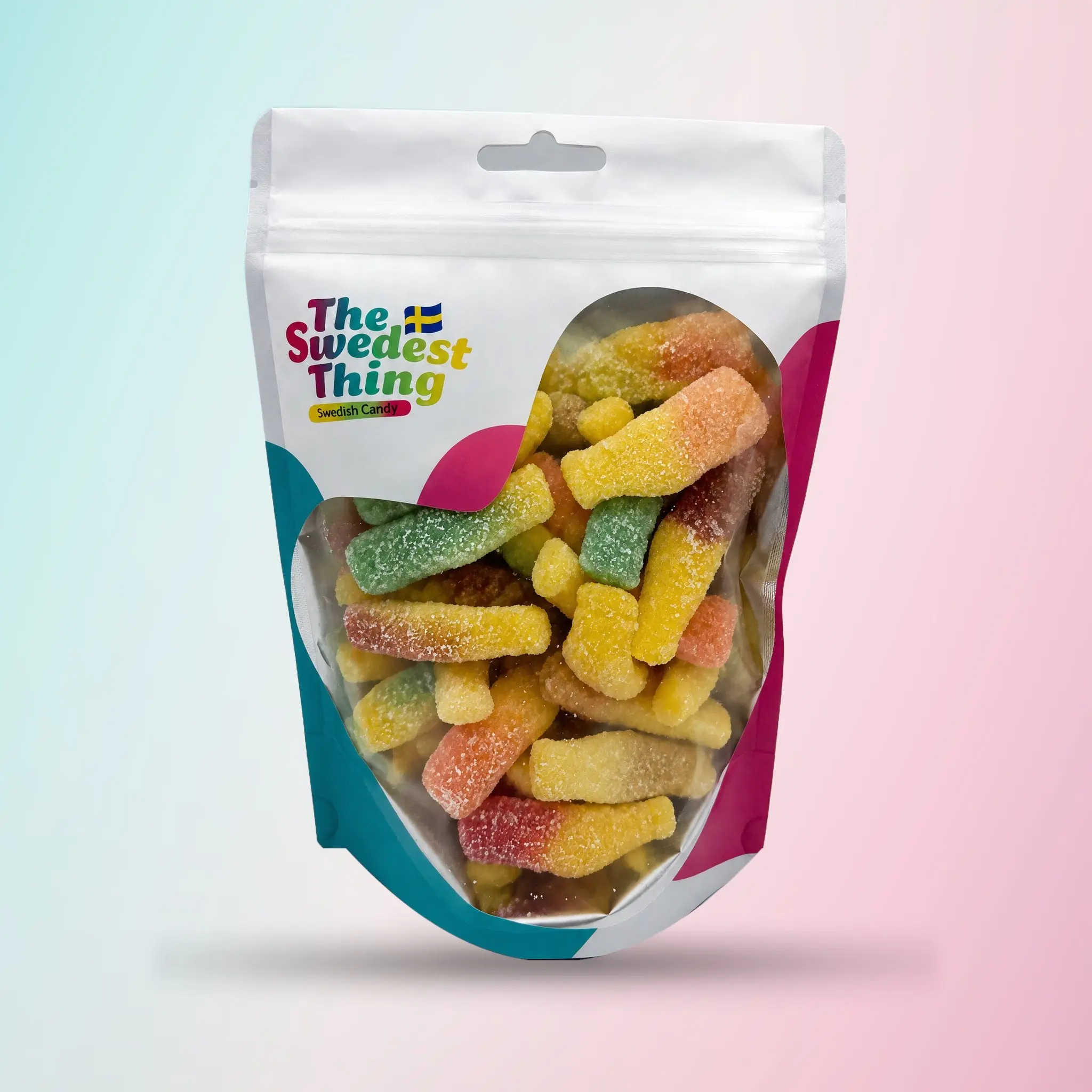 Sour Fizzy Bottles Swedish Candy Bag Sour Fizzy Bottles Swedish Candy Bag