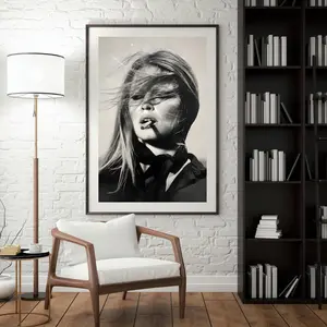 REDWOODSTOSEA Brigitte Bardot Poster Black And White Wall Art Old Hollywood