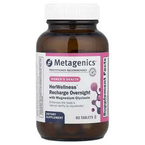 Metagenics Women's Health, HerWellness™ Recharge Overnight With Magnesium Glycinate, 60 Tablets