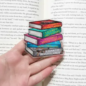 ACOTAR Fantasy Romance Book Stack Phone Grip, Court Series Inspired Reader Holder, Bookish MagSafe Grip, Romantasy Fan Gift Accessory