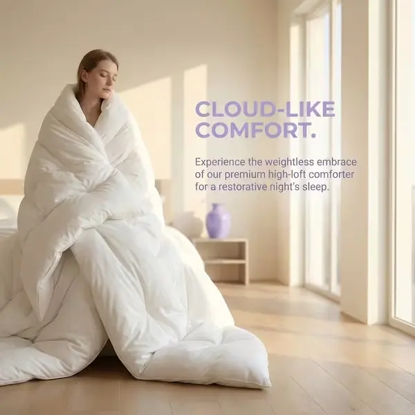 1pc Luxury Fluffy Quilt, Ultra-Soft Breathable Cloud-Like Comforter for Twin, Queen and King Beds, Elegant Bedding for Bedroom, Dorm or Hotel, Ideal Gift