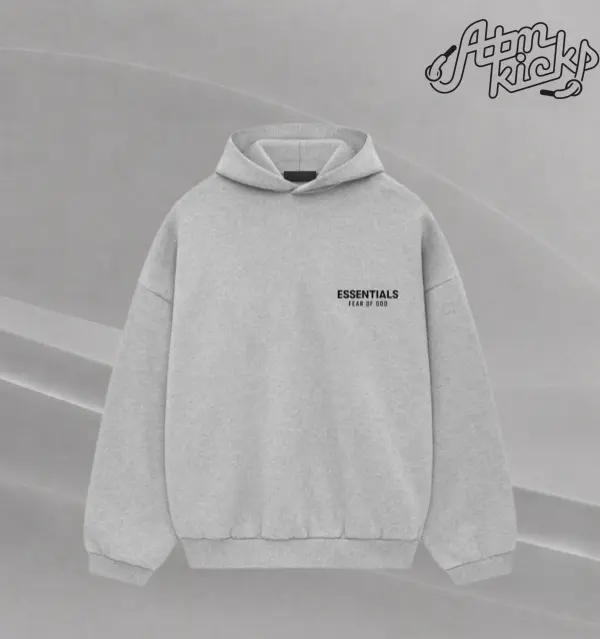 Fear of God Essentials Fleece Hoodie II 'Light Heather Grey' FW24 Authentic Brand New Fashion Streetwear Hypebeast Limited Gift