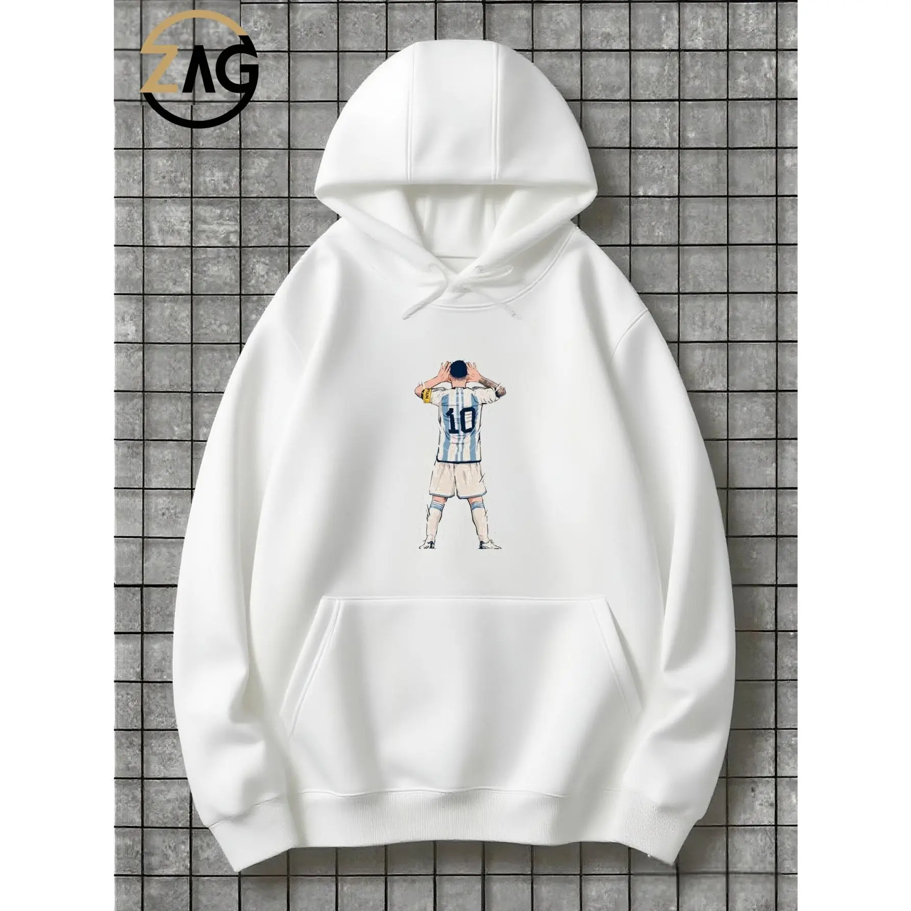 Unisex Adult Teen Argentina Legend Hoodie For Soccer Fans Comfortable Stylish - Unisex, hooded sweatshirt, front pocket design, Brother Teenage Mom Dad Halloween Birthday Christmas Gift Valentine's Day Boyfriend Girlfriend