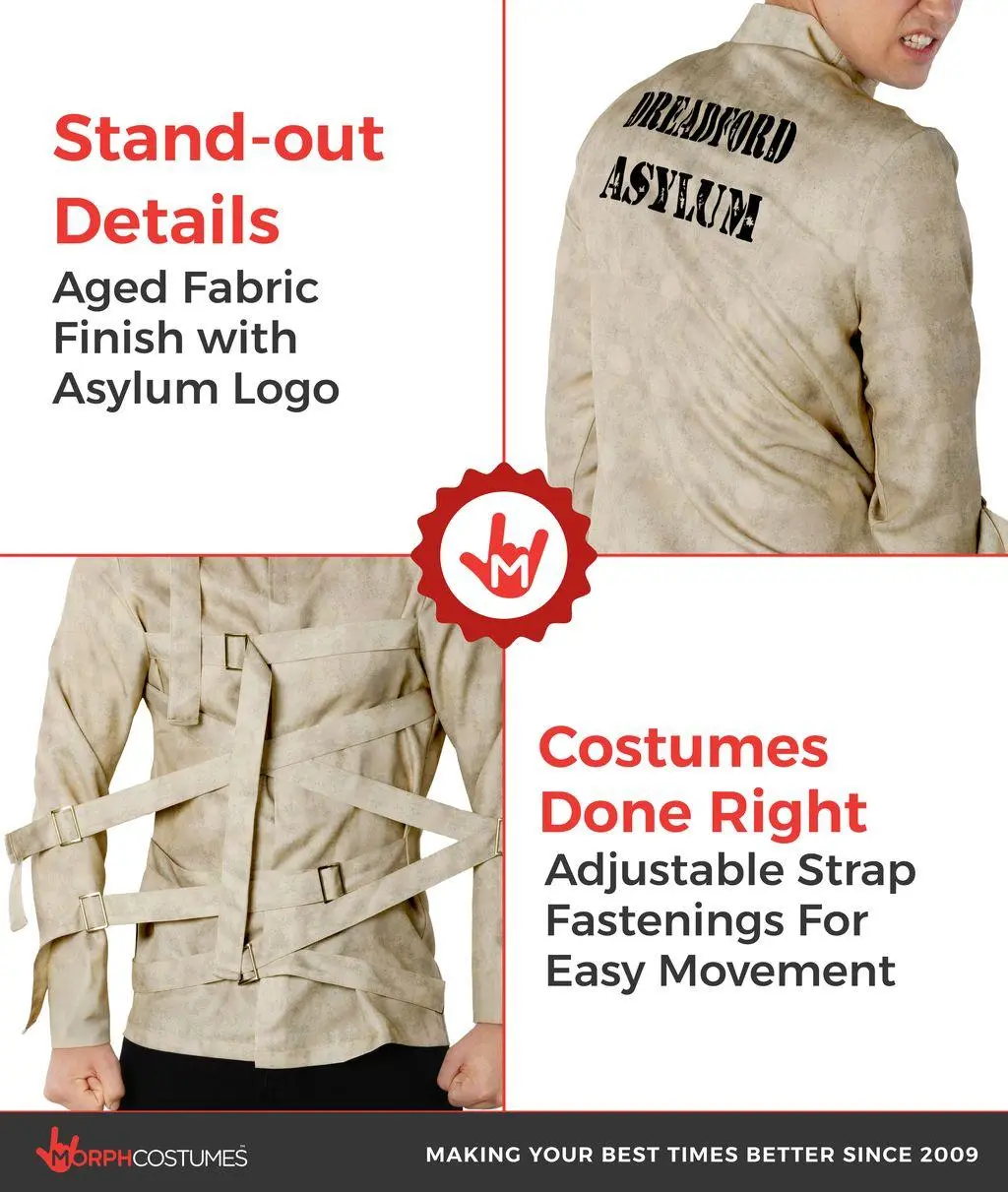 Morph, Straight Jacket Costume Men, Halloween Costumes for Men