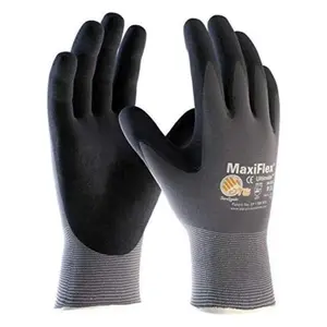 12 Pairs MaxiFlex PIP Gloves | MaxiFlex Ultimate 34874 Gloves Micro Foam Nitrile Coated Palm Coat