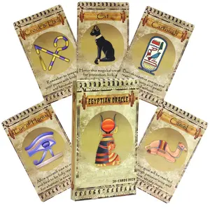 Egyptian Oracle Bone Message Cards Set, 20 Pcs Party Card Game English Insightful & Clear Communication, Ideal for Beginners, Parties & Gifts, Gift Ideas