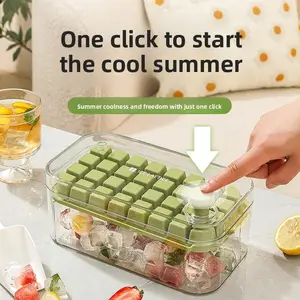 Creative Ice Cube Tray Mold, Ice Molds, Large Capacity Easy-Release Design, Essential Home Storage Solution, Perfect for Lazy Days & Daily Use, Ice Cubes Maker