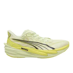 PUMA Mens Deviate Nitro 4 Running Sneakers Shoes - Green