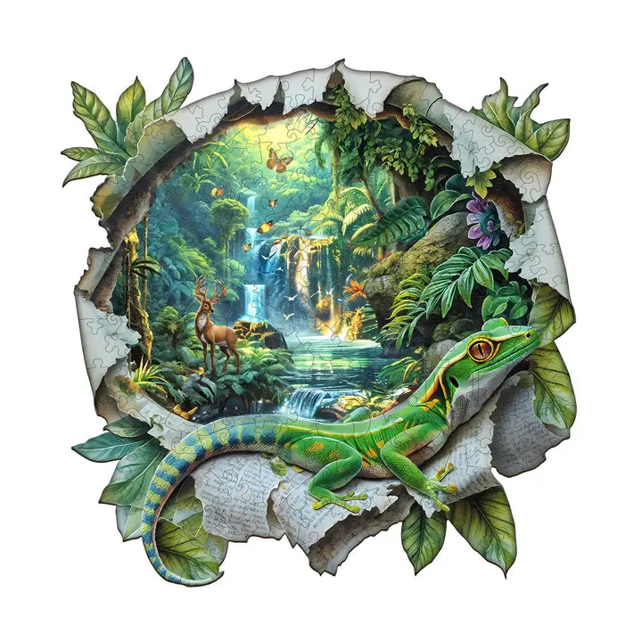 Paper World Wooden Jigsaw Puzzle - Summer Wins Challenge Game, Mind Games, Explorer Learning Toy, Memory Training and Observation Puzzle Wooden Jigsaws for Kids