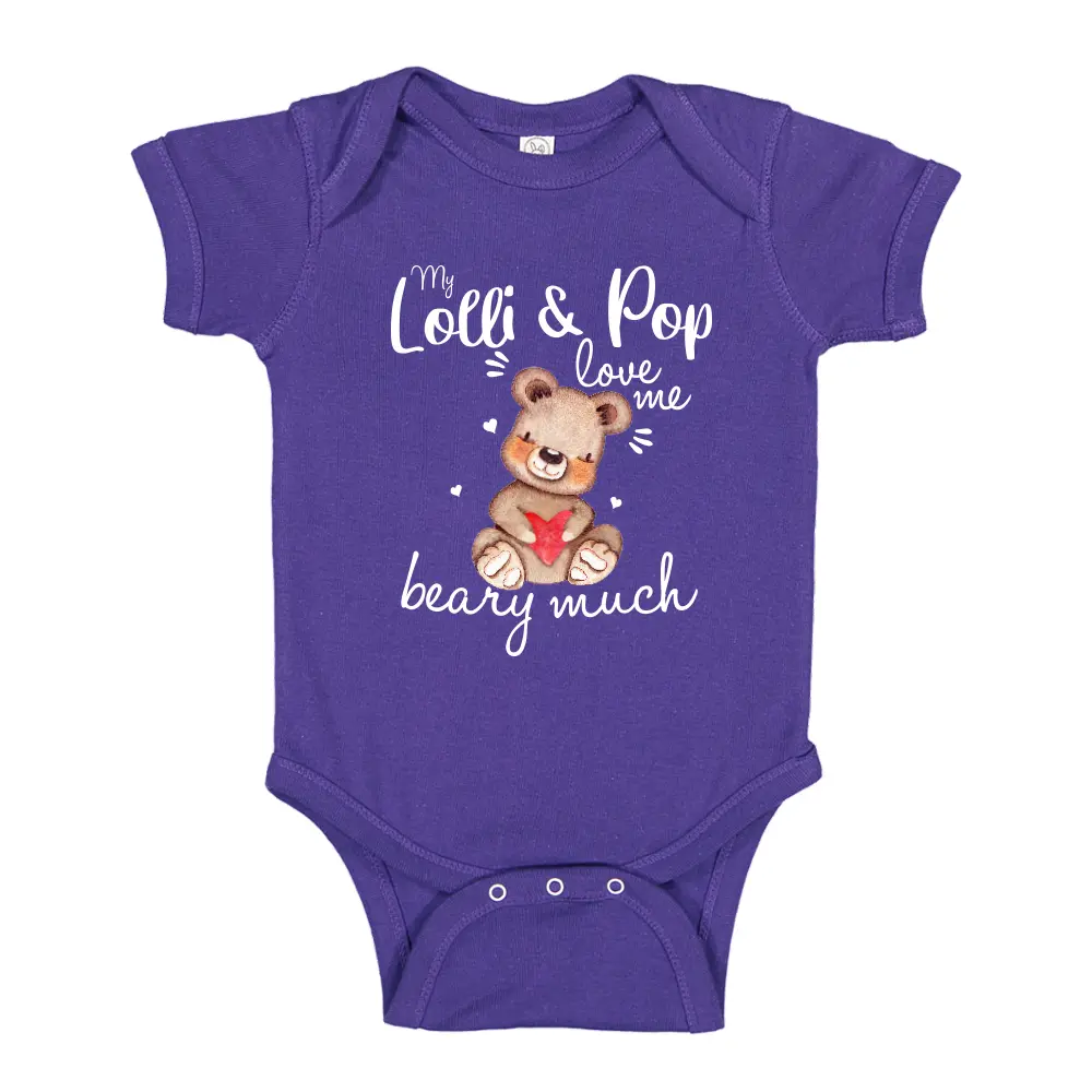 Lolli and Pop Newborn Clothes, My Lolli and Pop Love Me Beary Much Baby Bodysuit One Piece, Lolli and Pop Toddler Shirt, Lolli and Pop Gift