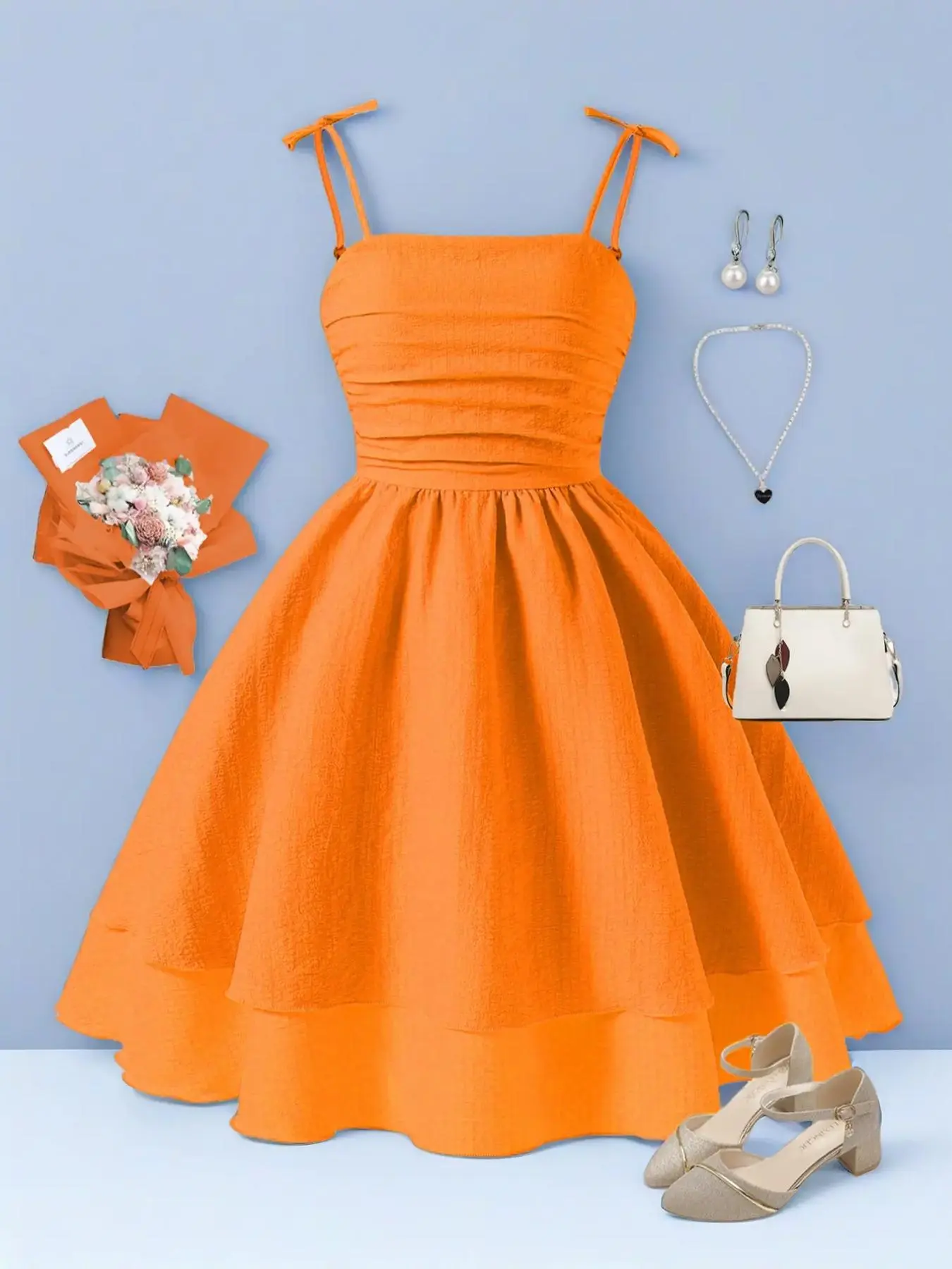 Girl's Solid Color Tie Shoulder Cami Dress, Ruffle Strap Dress, Sleeveless Ruffled Dress, Cute Fashion Casual Sleeveless Short for Party Holiday Wedding Guest, Kids Summer Clothes, Dresses Summer - TikTok Shop Girl's Solid Color Tie Shoulder Cami Dress, Ruffle Strap Dress, Sleeveless Ruffled Dress, Cute Fashion Casual Sleeveless Short for Party Holiday Wedding Guest, Kids Summer Clothes, Dresses Summer - TikTok Shop