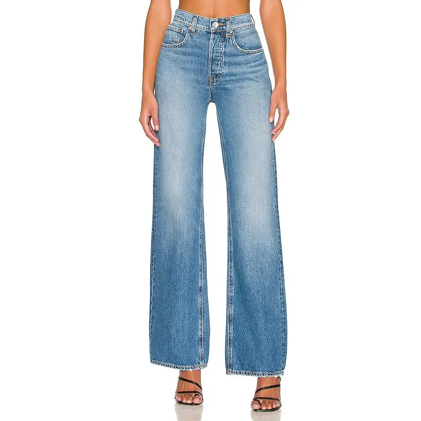 GRLFRND Brooklyn High Rise Straight Jeans in Chelsea Market