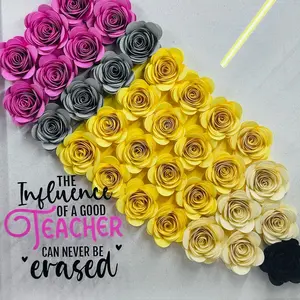 Pencil Shaped PaperFlower Shadow Box
