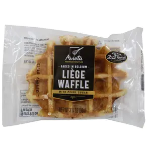 Avieta Belgian Pearl Sugar Waffles, Individually Packed 3.17 Ounce, 12 Pack