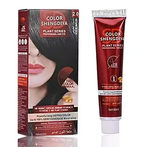 Natural herbal organic, free from allergies. 8-color face cream semi-permanent hair dye PERMAMNENT. Gentle in color application and adds shine. Can lighten and cover visible white hair. The color will gradually fade.