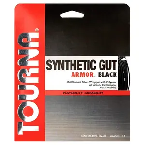 Synthetic Gut Armour Tennis String Black