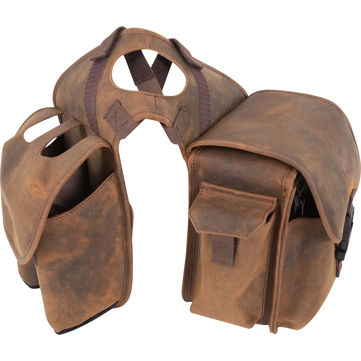 Cashel Distressed Leather Saddle Horn Bag