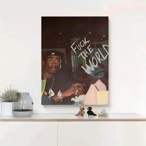 Vintage Hip‑Hop Wall Decor, Classic Tupac‑Themed Canvas Print, Trendy Wall Art poster , wicked good poster