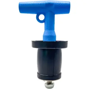 Mechanical Seal, Cleanout Pipe Plug, Expansion Rubber Scupper Plugs 1-1/2 to 1-3/4 in Sewer Cover Caps Winterizing Boat Handle Drain Plug with Galvanized Screw and Nut for Pipe Sink Pool