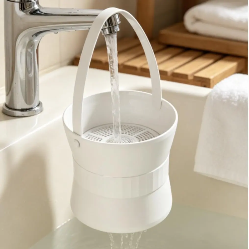 Garvee Bathtub Faucet Water Filter, Hanging Bath Water Filtration System for Cleaner Softer Water