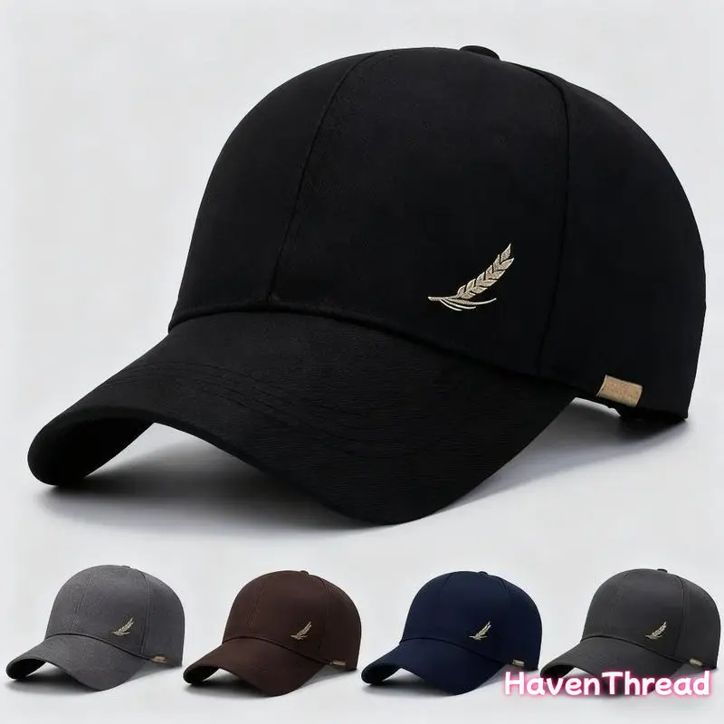 Solid Cotton Baseball Cap, Unisex Adjustable Streetwear Hat with Snapback Closure for Running & Outdoor Sports