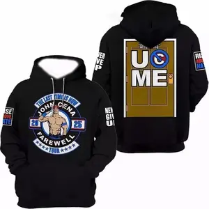 WWE John Cena Last Time Is Now Hoodie, Farewell Tour Graphic Sweatshirt, Pro Wrestling Fan Outerwear XS-6XL, Unisex Combat Sport Streetwear