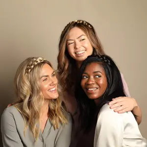 Madison Braids Bundle - Braided Headband Hair Extensions for Women - Olivia Five Strand Butterfly