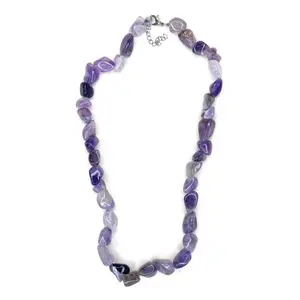Tumbled Crystal Necklace 17 inches