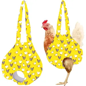 Chicken Holder Bag Chicken Medic Bag Chicken Carrier with Handle Chicken Supplies Catching Hand Bag for Hen Rooster Poultry Chicken Transport (Yellow Mix Color(1 Pack))