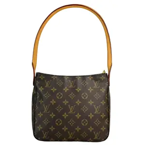Pre-owned Louis Vuitton Leather Shoulder Bags Looping MM Monogram Canvas Shoulder Bag