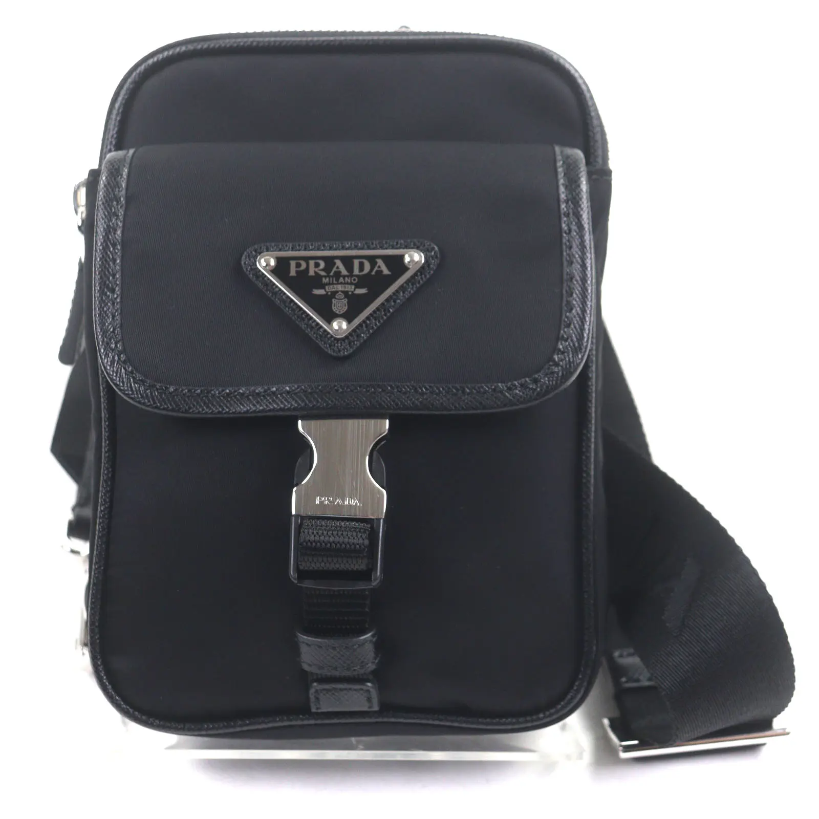 Pre-owned PRADA Others Small Leather Goods Re Nylon Smartphone Case