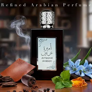 Ameerat Arabian Noir EDP 100ml Bold Spicy Woody Cologne for Men Rich Amber Leather Mysterious Long-Lasting Masculine Scent Dark Spicy Blend