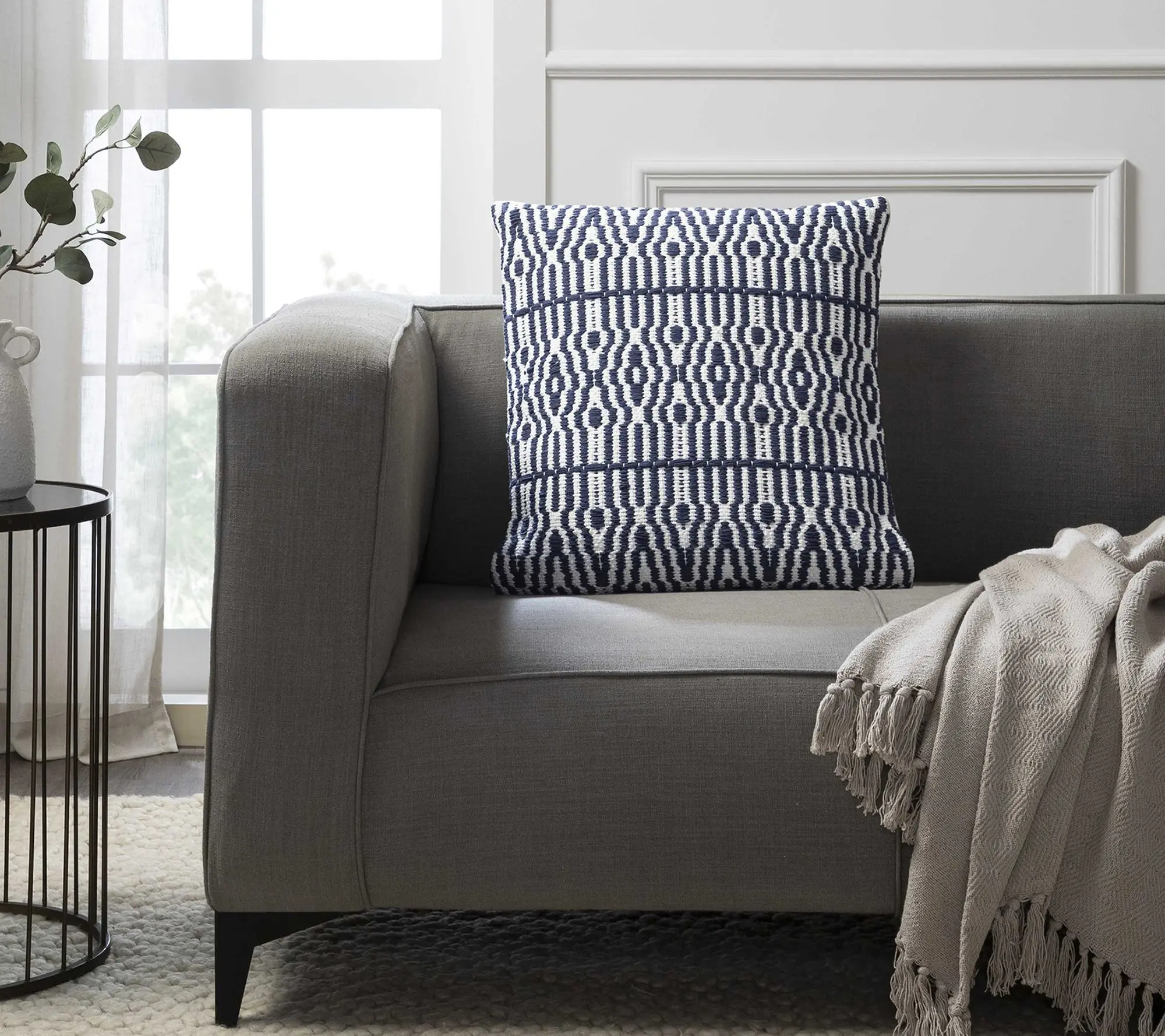 Tahari Home Brooks Geometric Decorative Pillow