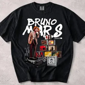 Bruno The Romantic Vintage Comfort Colors Shirt, omantic Tour Dates Shirt, Retro Front Back Concert Tee, Unisex Pop Music Fan Gift