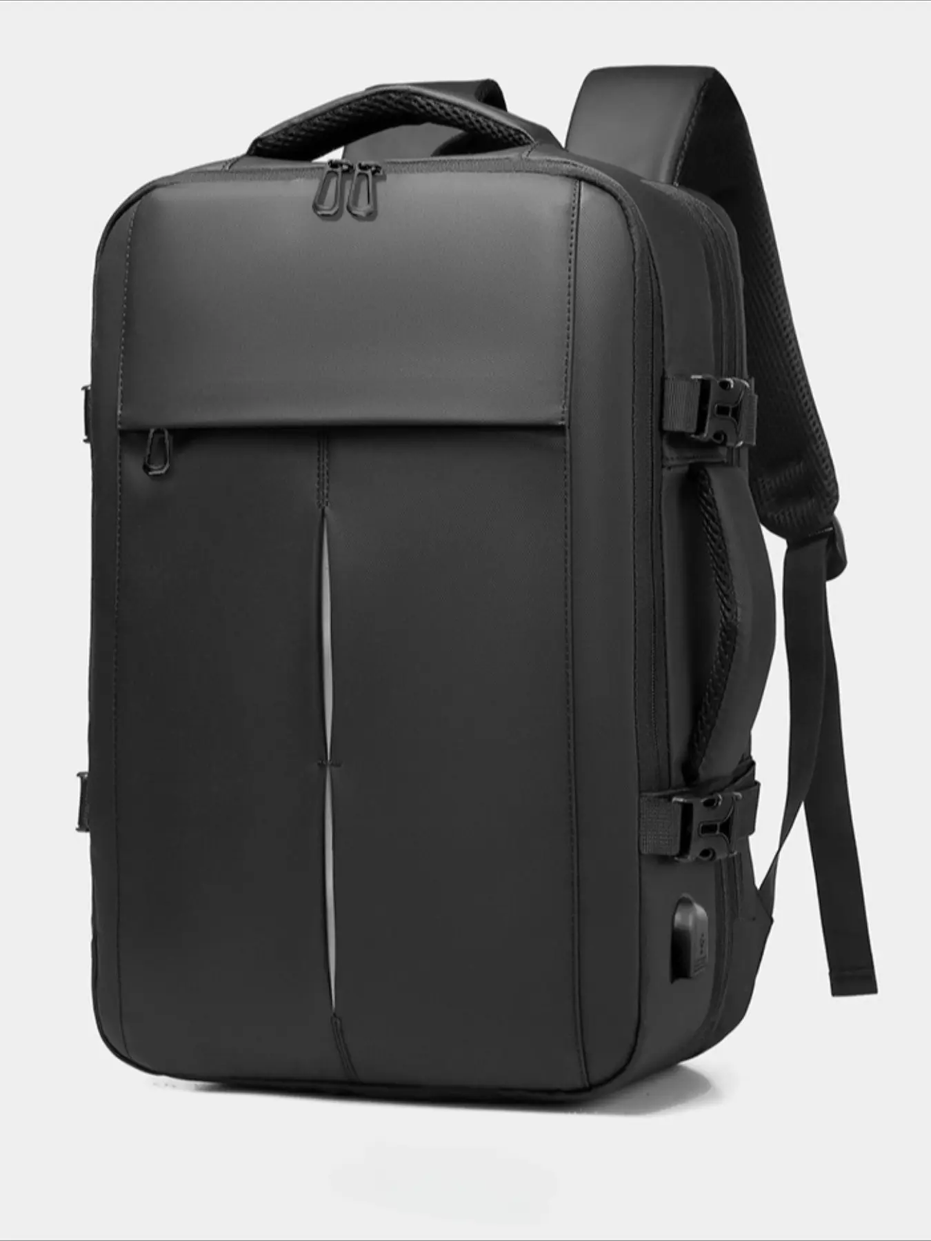 Large Capacity Expandable Travel Backpack, Laptop Backpacks, Computer Backpack, Waterproof Durable, Laptop Compartment for 15.6 Inch, USB Charging Port, Unisex, Fits Air France & British Airways