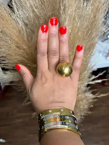 Luxe Adjustable Statement Ball Ring Luxe Adjustable Statement Ball Ring