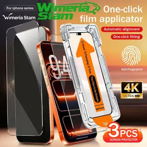 3pcs Tempered Glass for Apple iPhone 13/13 Pro/13 Pro Max, Anti-Fingerprint, One-Click Install, Dust-Free, Oleophobic Coating