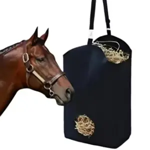 Slow Feed Hay Bag for Horses, Convenient Large Hay Storage Bag for Stables, Durable Hay Feeding Solution for Outdoor Use