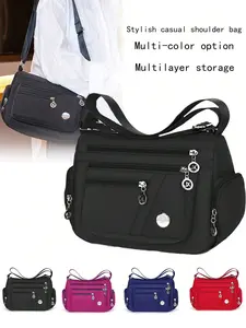 Women's Bag Crossbody Bag New Large Bag Cloth Bag Oxford Single Shoulder Large Capacity Fashion Canvas All-Match Mother Bag For Work Weekend Travel Camping Summer Gym Vacation Holiday