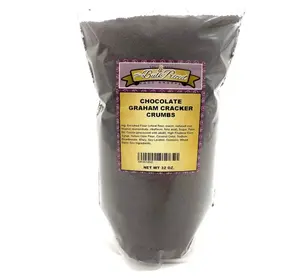 Chocolate Graham Cracker Crumbs, Bulk Size (2 lb. Resealable Zip Lock Stand Up Bag)