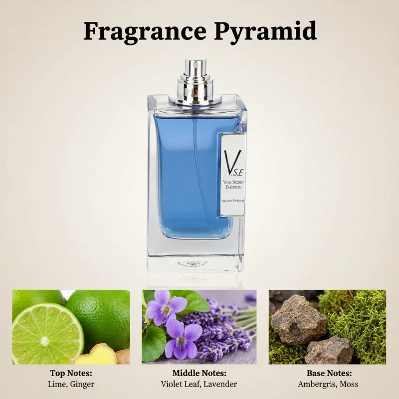 Men's Long-Lasting Cologne, Liquid Perfume with Fruity, Vanilla & Citrus Scents for Adults, 1 Bottle - Christmas Gift Ideas, Single Item, One Bottle