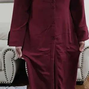 Women's Modest Long Sleeve Top & Pants Set, Casual Loose-Fit Outfit, All-Season Comfortable Clothing for Daily Wear, Abaya Hijab Set