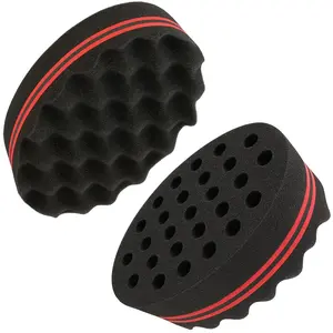 Hair Twist Sponge – Double-Sided Barber Tool for Afro Coils, Dreads, Curls & Waves, Unisex Styling for Short or Long Hair (1 Pack)