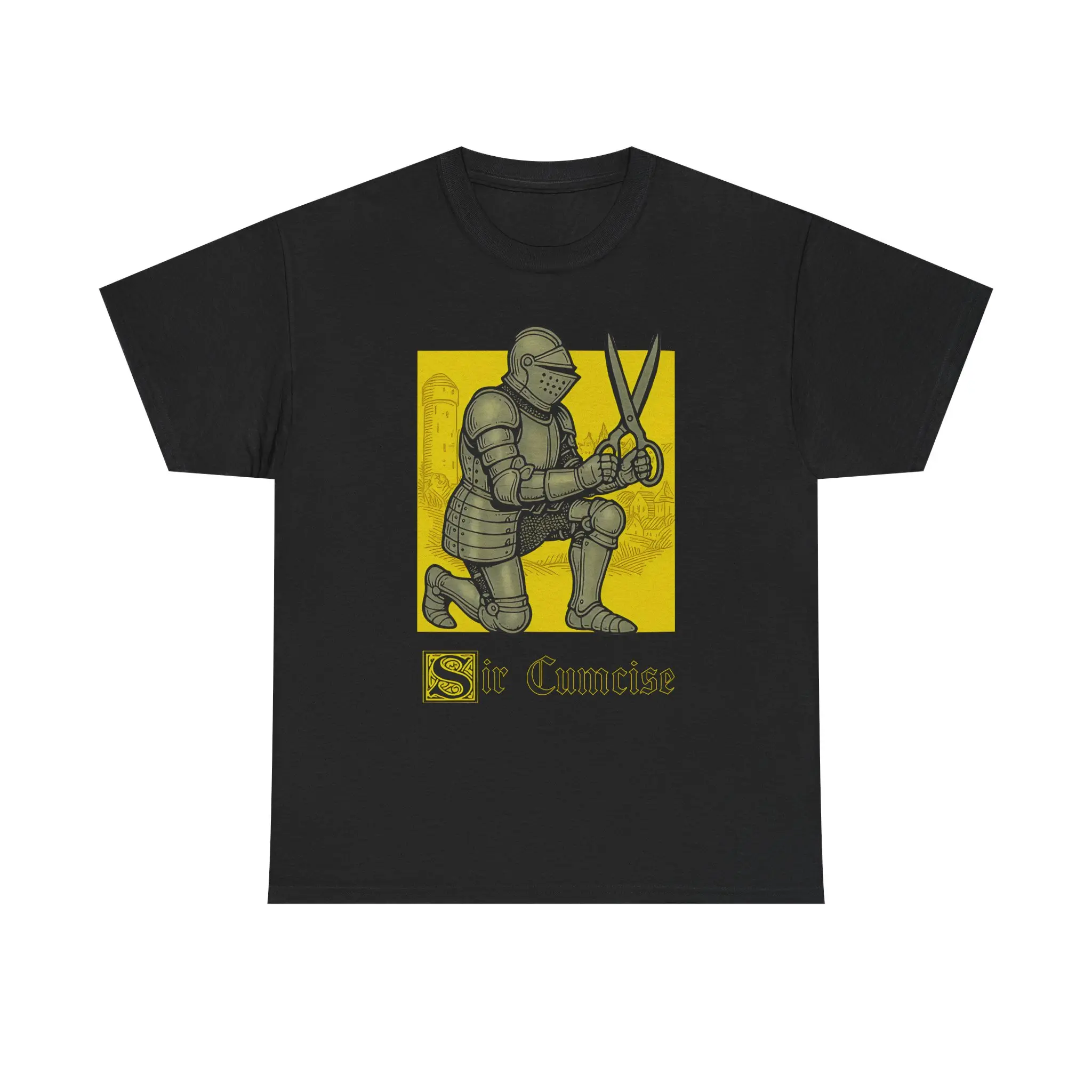 Unisex Heavy Cotton Tee - Knight - Funny Shirt - Gift for Men and Women,Monaco