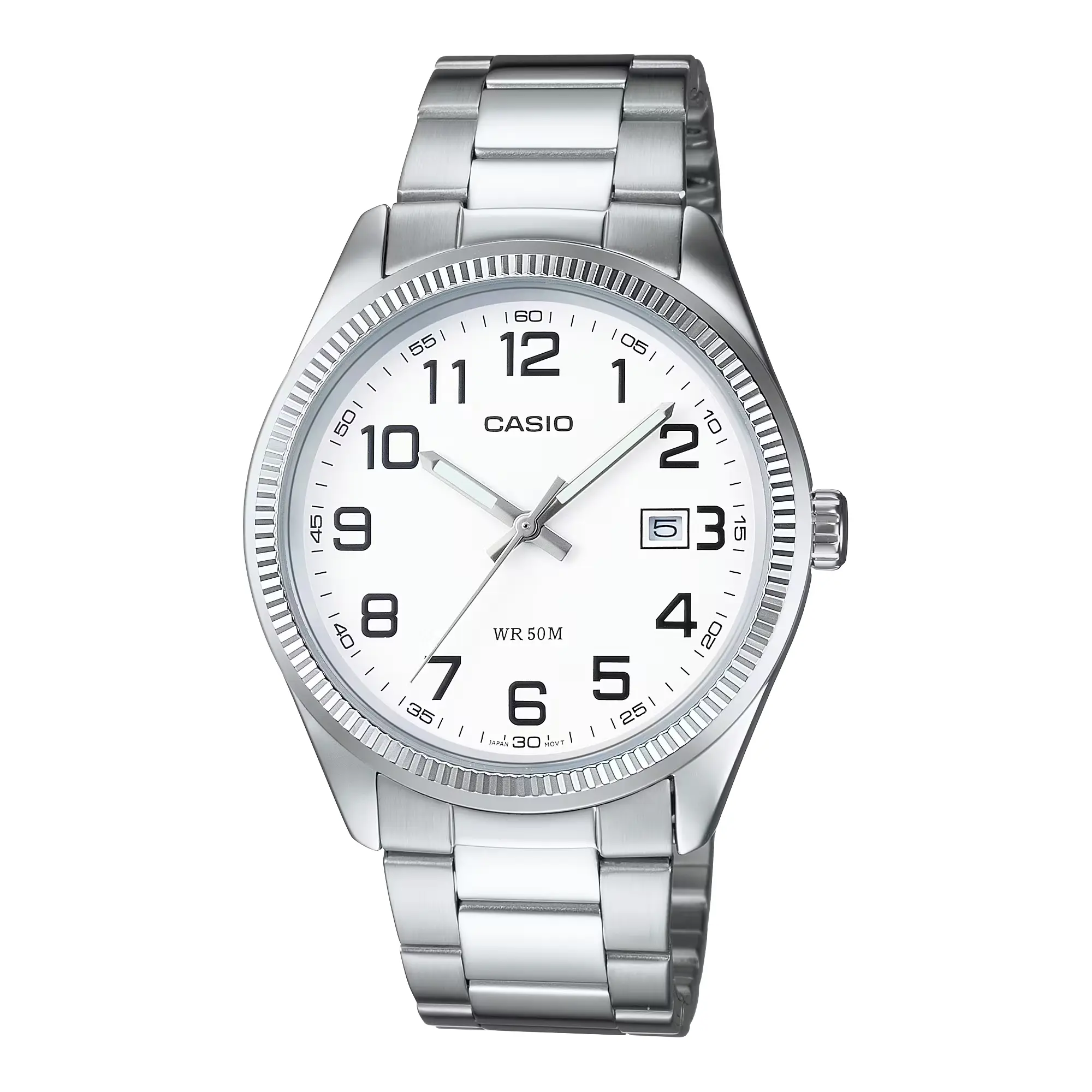 Casio Men’s Classic White Dial Stainless Steel Watch - MTP-1302D-7BV