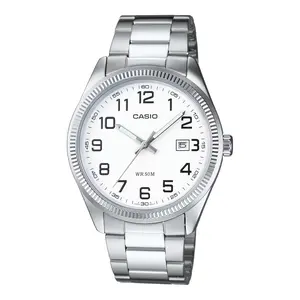 Casio Men’s Classic White Dial Stainless Steel Watch - MTP-1302D-7BV